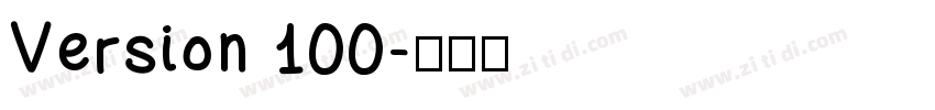 Version 100字体转换